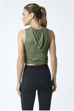 Ver foto 2 de 4 — BLUSA CROPPED LUAR CAPUZ