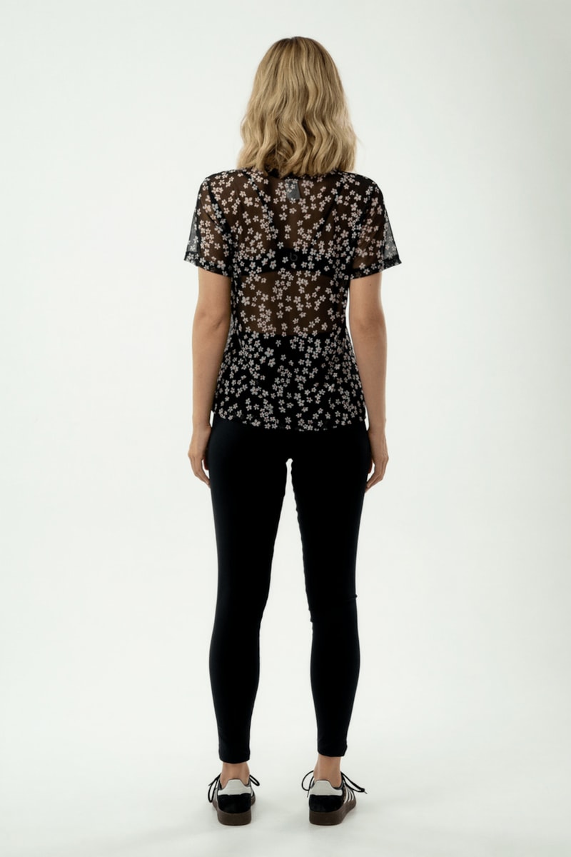 BLUSA TULE FLOR