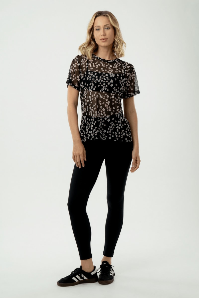 BLUSA TULE FLOR