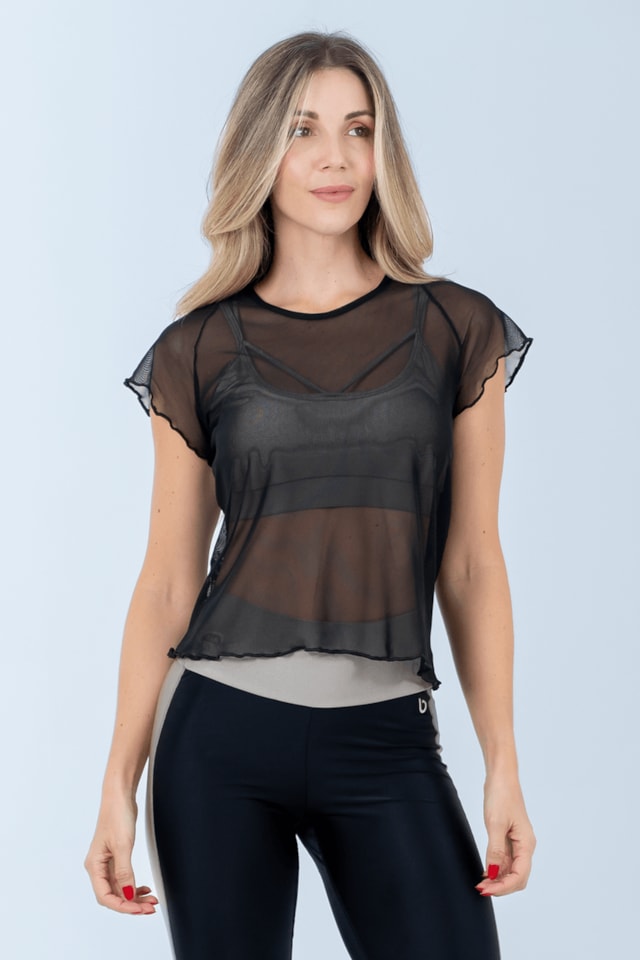 BLUSA TULE PISTACHE