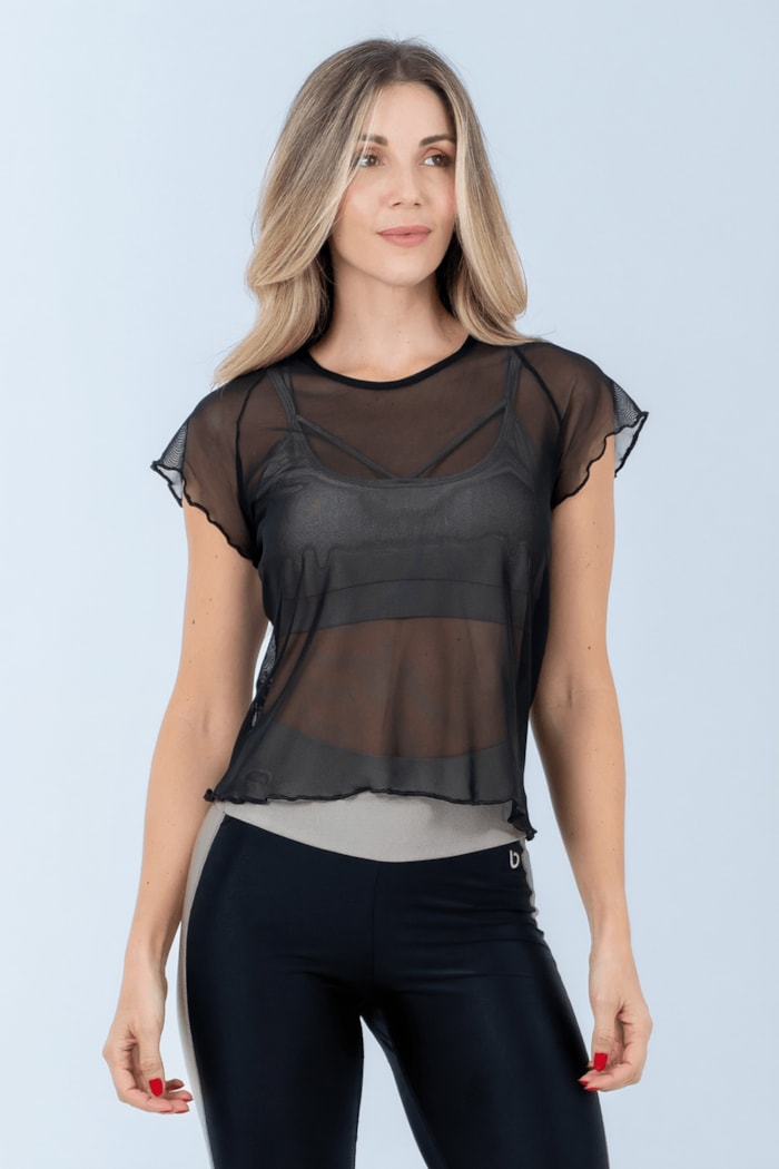 Ver foto 1 de 4 — BLUSA TULE PISTACHE