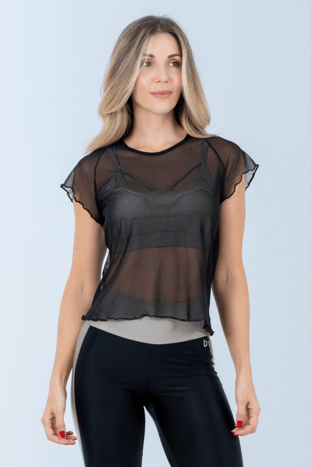 BLUSA TULE PISTACHE