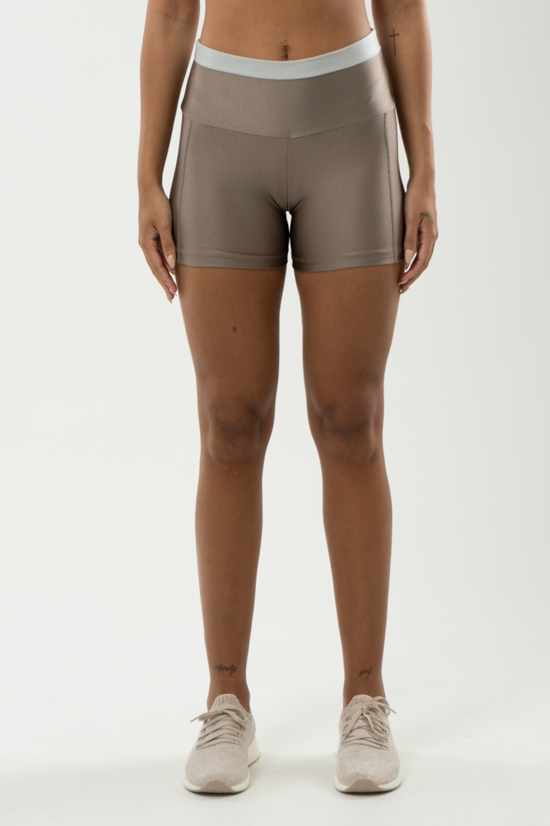 SHORT FITNESS MARRONE