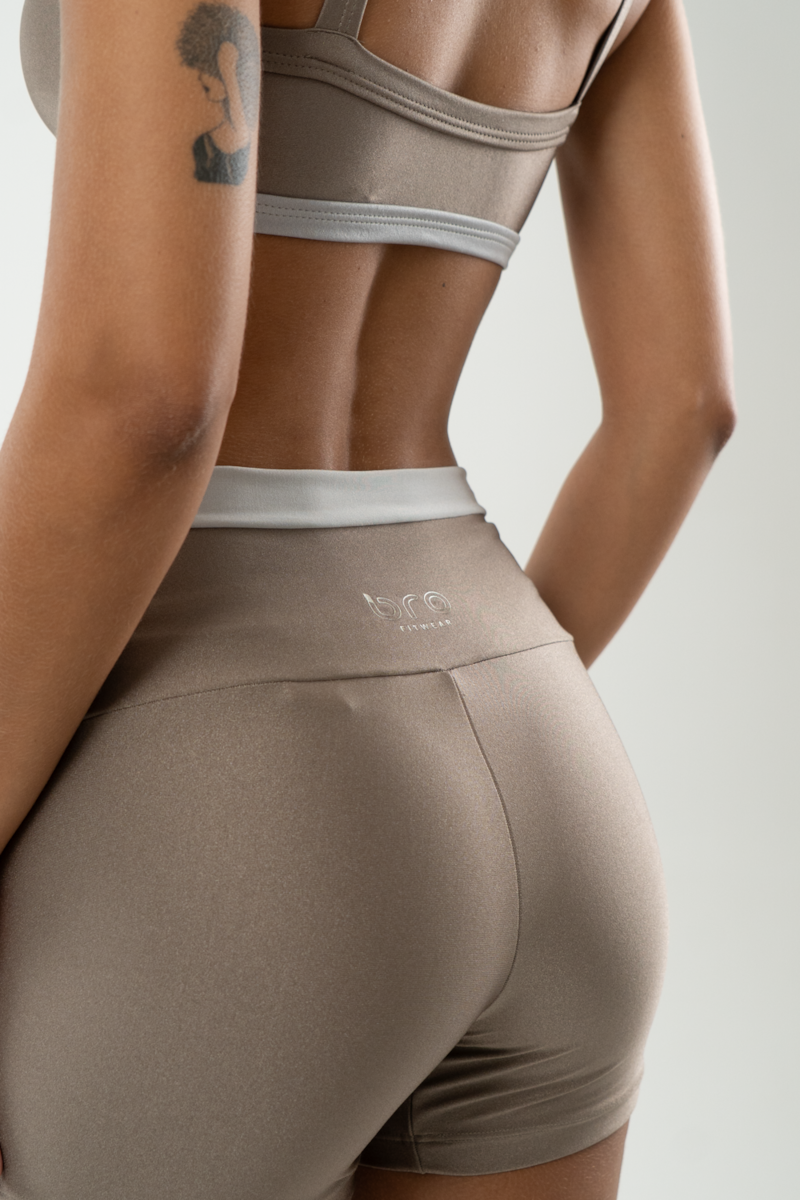 SHORT FITNESS MARRONE
